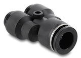 DeLOCK 60753 luftfittings og stik Sort Metal, Plast Indvendigt gevind 1 stk