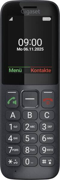 Gigaset Comfort 600 SIM 6,1 cm (2.4") 118 g Sort, Grå