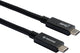 Prokord USB3.1 CM-CM 02 USB-kabel USB 3.2 Gen 2 (3.1 Gen 2) 0,5 m USB C Sort
