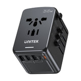 UNITEK P1121ABK01 strømstik adapter Universel Sort