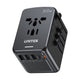 UNITEK P1121ABK01 strømstik adapter Universel Sort