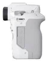 Canon EOS R50, White + RF-S 18-45mm F4.5-6.3 IS STM Kit MILC 24,2 MP CMOS 6000 x 4000 pixel Hvid