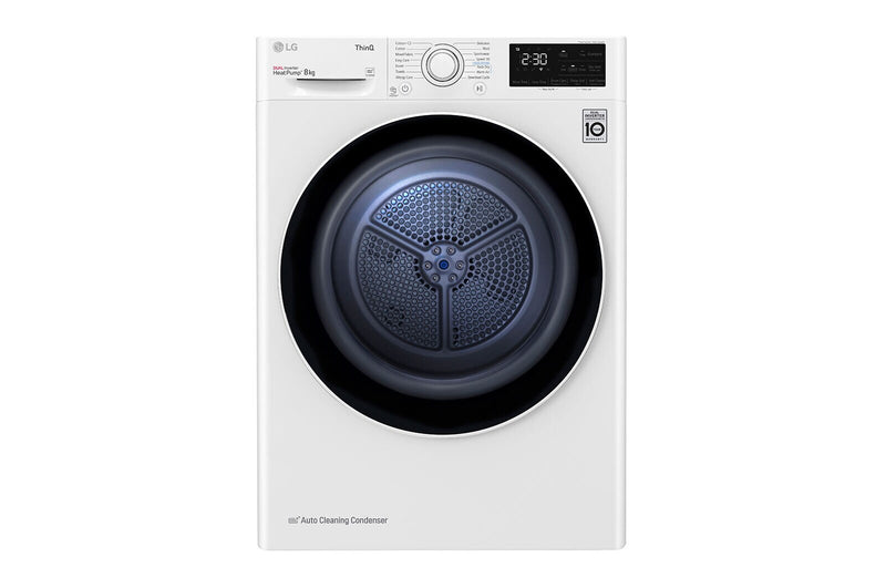 LG RH80V3AV6N tørretumbler Fritstående Front-læsning 8 kg Hvid