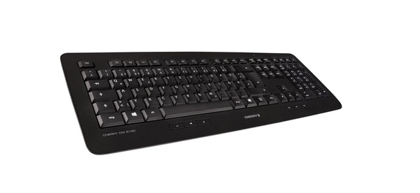 CHERRY DW 5100 tastatur Mus inkluderet Universel RF trådløst AZERTY Belgisk Sort