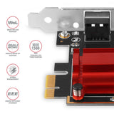 Axagon PCEE-G25 netværkskort Intern Ethernet 2500 Mbit/s