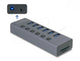 DeLOCK 64237 interface hub USB 3.2 Gen 1 (3.1 Gen 1) Type-B 5000 Mbit/s Grå