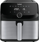 Tefal Easy Fry Mega EY855D10 frituregryde Enkelt 7,5 L Enkeltstående 2020 W Varmluftsteger Sort, Rustfrit stål