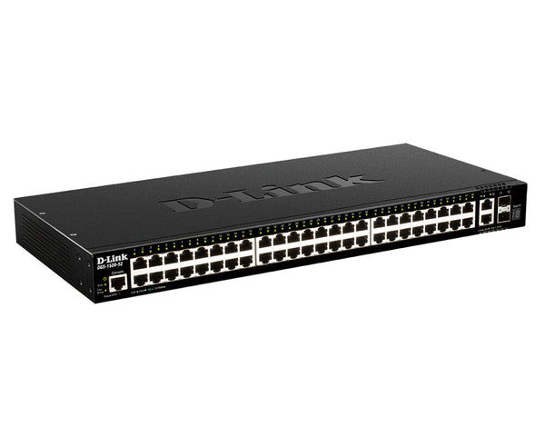 D-Link DGS-1520-52/E netværksswitch Administreret L3 10G Ethernet (100/1000/10000) 1U Sort