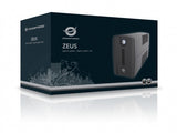 Conceptronic ZEUS02E UPS-enhed Interaktivt indgangsstik 0,85 kVA 480 W 4 AC stikkontakt(er)