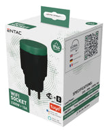 Entac ES-WIFI-44 strømstik adapter Sort, Grøn