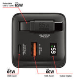 Verbatim GaN Charger 65W Universel Sort Vekselstrøm Hurtig opladning Indendørs