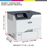 Xerox VersaLink C620 A4 50 sider pr. minut duplexprinter PS3 PCL5e/6 2 magasiner, 650 ark
