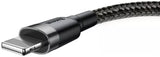 Baseus CALKLF-CG1 Lightning kabel 2 m Grå, Sort
