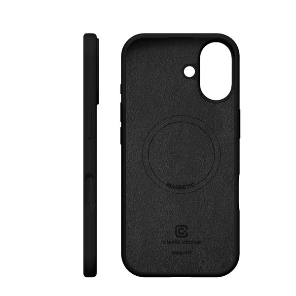 Crong Color Cover Magnetic mobiltelefon etui 16 cm (6.3") Sort