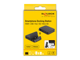 DeLOCK 88018 mobil dockingstation Smartphone Sort