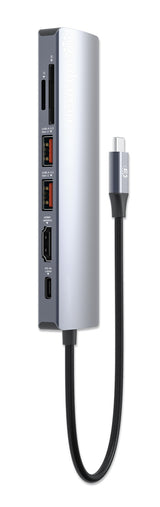 Manhattan 153966 dockingstation Ledningsført USB 3.2 Gen 2 (3.1 Gen 2) Type-C Sølv