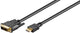 Goobay 51579 videokabel adapter 1 m HDMI DVI-D Sort