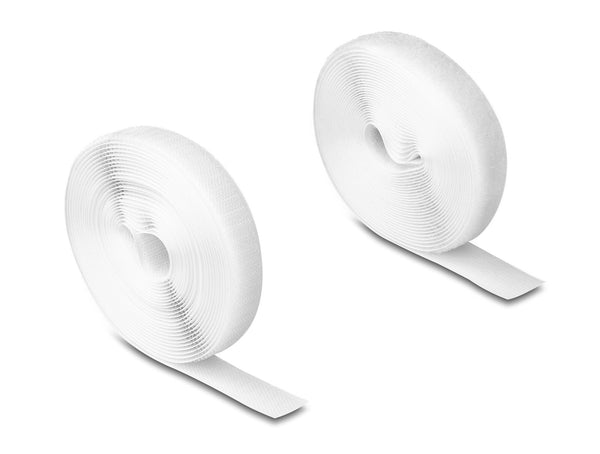 DeLOCK 20919 velcro lynlås Nylon, Polyester Hvid 1 stk