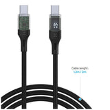 FIXED FIXDD-CC12-BK USB-kabel USB 2.0 1,2 m USB C 4,8 Gbit/sek. 100 W Sort