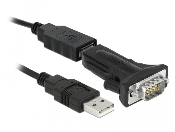 DeLOCK 66286 serielkabel Sort 0,8 m USB Type-A DB-9