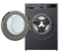 LG V5WD95SLIMB vaskemaskine - tørretumbler Fritstående Front-læsning Sort