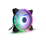 Inter-Tech RS-071 RGB Computerkabinet Ventilator 12 cm Sort, Hvid