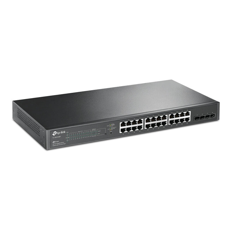TP-Link JetStream TL-SG2428P netværksswitch Administreret L2/L2+ Gigabit Ethernet (10/100/1000) Strøm over Ethernet (PoE) 1U Sort