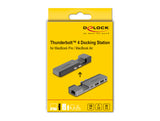 DeLOCK 87757 dockingstation Docking Thunderbolt 4 Sort, Grå