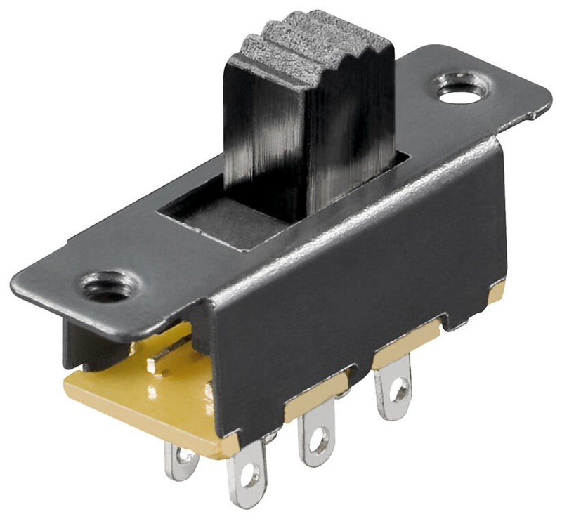 Goobay 10173 elektrisk afbryder Skydekontakt 2P Sort