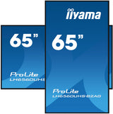 iiyama LH6560UHS-B2AG skilte display Digital A-tavle 163,8 cm (64.5") LED Wi-Fi 500 cd/m² 4K Ultra HD Sort Indbygget processer Android 11 24/7