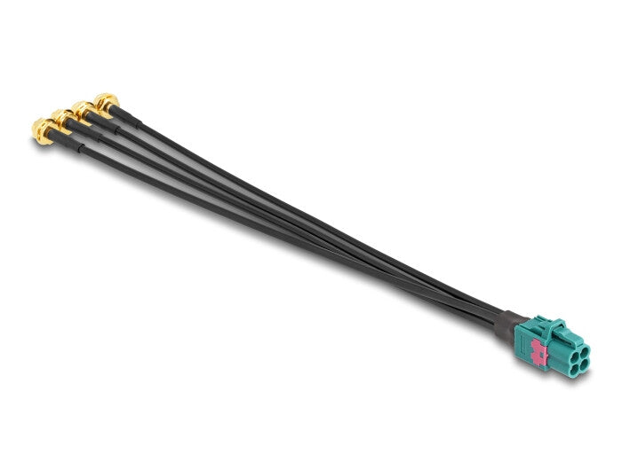 DeLOCK 90283 koaxial kabel 0,2 m Mini FAKRA Z 4 x SMA Sort