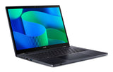 Acer TravelMate TMP414RN-54-TCO-75K1 Intel Core Ultra 7 155U Hybrid (2-i-1) 35,6 cm (14") Berøringsskærm WUXGA 16 GB DDR5-SDRAM 512 GB SSD Wi-Fi 6E (802.11ax) Windows 11 Pro Blå