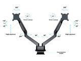 Multibrackets 3965 skærmbeslag og -stativer 81,3 cm (32") Skrivebord Sort
