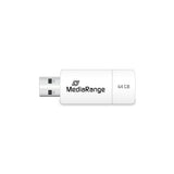 MediaRange USB Stick 64GB MR974 USB-nøgle USB Type-A 2.0 Blå, Hvid