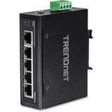 Trendnet TI-E50 netværksswitch Ikke administreret Fast Ethernet (10/100) Sort