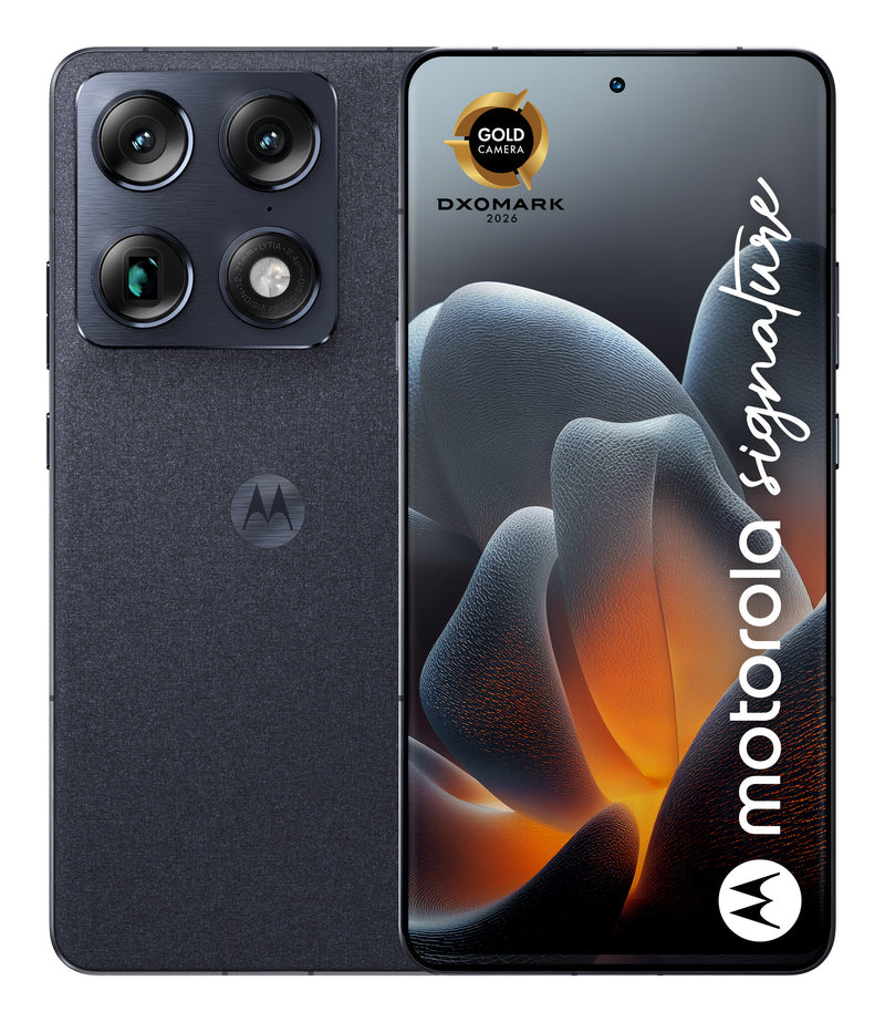Motorola signature 17,2 cm (6.78") Dual SIM Android 16.0 5G USB Type-C 16 GB 512 GB 5200 mAh Mørkeblå