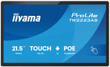 iiyama TW2223AS-B3P skilte display Interaktivt fladpanel 54,6 cm (21.5") Wi-Fi 450 cd/m² Fuld HD Sort Berøringsskærm Indbygget processer Android 24/7