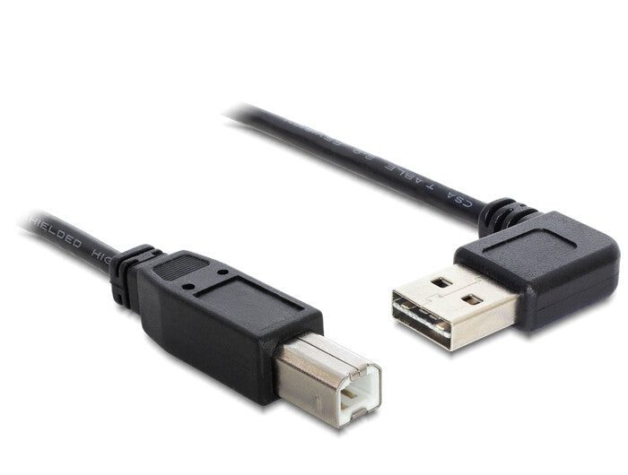 DeLOCK 85167 USB-kabel USB 2.0 0,5 m USB A USB B 0,48 Gbit/sek. Sort