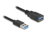 DeLOCK 90367 USB-kabel 0,6 m USB A 5 Gbit/sek. Sort