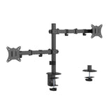 Gembird MA-D2-03 skærmbeslag og -stativer 81,3 cm (32") Skrivebord Sort