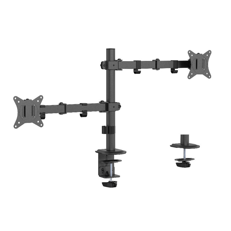 Gembird MA-D2-03 skærmbeslag og -stativer 81,3 cm (32") Skrivebord Sort