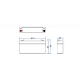 Green Cell AGM38 UPS batteri Blybatterier (VRLA) 6 V 3,4 At