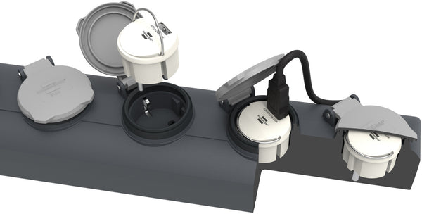 Brennenstuhl 1508110 stikkontakt USB Hvid