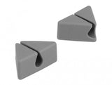 DeLOCK 18328 kabelorganisator Kabelholder Grå, Hvid 2 stk