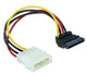 DeLOCK Cable Power SATA HDD > 4pin male – angled Flerfarvet 0,15 m