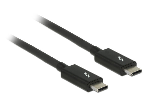 DeLOCK 84845 Thunderbolt kabel 1 m 20 Gbit/sek. Sort