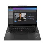 Lenovo ThinkPad X13 2-in-1 Gen 5 Intel Core Ultra 5 125U Hybrid (2-i-1) 33,8 cm (13.3") Berøringsskærm WUXGA 16 GB LPDDR5x-SDRAM 512 GB SSD Wi-Fi 6E (802.11ax) Windows 11 Pro Sort Tysk
