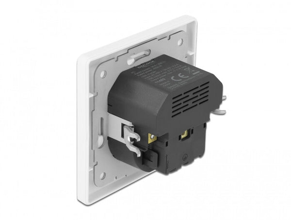 DeLOCK 11489 stikkontakt CEE 7/3 + USB Hvid
