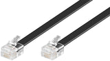 Goobay 50322 telefonkabel 6 m Sort