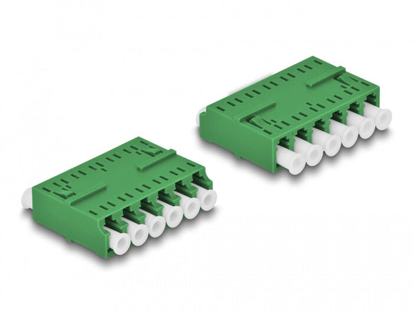 DeLOCK 87925 fiber adapter LC/LC 1 stk Grøn